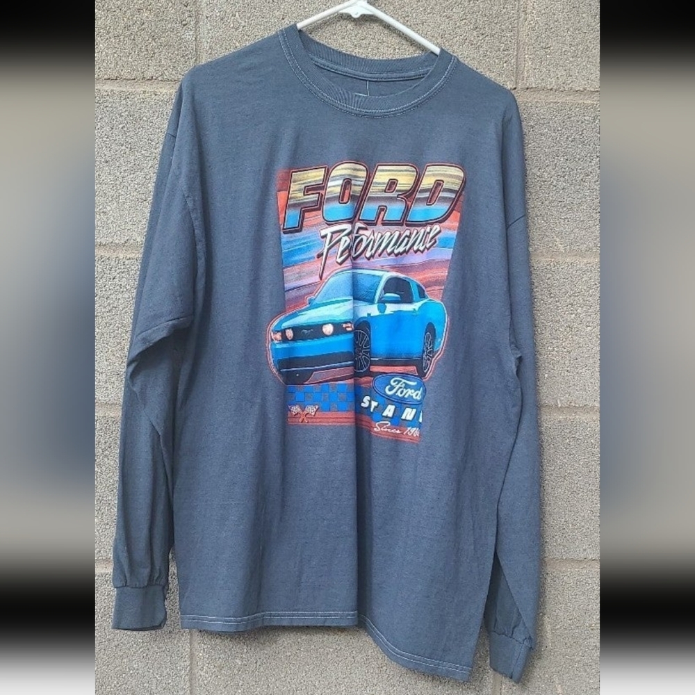 Forever 21 Ford Mustang long sleeve racing car tshirt NWT